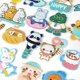 thumbnail image 2 of Lote de 21 parches bordados JM para planchar y coser animales, 2 of 5