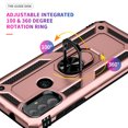 thumbnail image 4 of Compatible with Motorola Moto G Power (2023) Case Built-in 360 Ring Holder Kickstand, Extreme Protection Military Armor Magnetic Car Dual Layer Protective Heavy Duty Phone Cover,Rosegold, 4 of 7