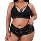 thumbnail image 1 of Gibobby Ropa sexy de mujer para sexo Conjunto de ropa interior de encaje para mujer, conjunto de ropa interior y ropa interior de encaje con correa(Negro, 3XG), 1 of 5