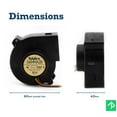 thumbnail image 4 of Squirrel Cage Cooling Fan GAMMA28 - 24V .15A 76mm x 30mm - High Performance!, 4 of 7