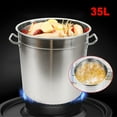 thumbnail image 2 of ToppiJoy Milk Can 35L Stainless Steel with Lid – Large Capacity Stockpot for Cooking and Storing, Compatible with Various Stoves, Thickened Bottom for Stability, Keeps Food Warm, Easy to Clean, 2 of 10
