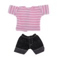 thumbnail image 2 of Camiseta de Mangas Cortas y Pantalones Zulema de Manera para Ob11 Mini Blythe Muñeca Rosado, 2 of 5