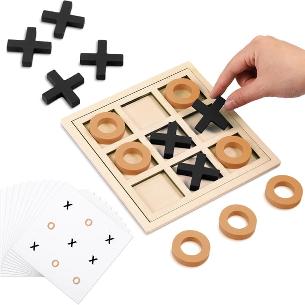 Juego Tic Tac Toe Seenelling Jumbo Wooden para la demencia