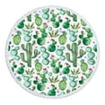 thumbnail image 6 of Clearance!SDJMa Cactus Printed Microfiber Beach Towels 60" x 60" Oversized Round Beach Blanket Sand Free Quick Dry Circle Bath Towel Absorbent Beach Yoga Mat Table Cloth Throw Fringe Tapestry(C), 6 of 8