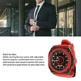 thumbnail image 3 of Reloj De Cuarzo Multifuncional Para Hombre, Correa De Silicona Resistente Al Agua, Informal, De Negocios, Elegante, 3 of 7