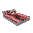 thumbnail image 2 of Ambesonne Abstract Fitted Sheet & Pillow Sham Set, Colorful Wavy Mosaic, Full, Multicolor, 2 of 2