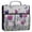 Colorful Tulips and Lavender, variant on Water-Resistant 3-Ring Binder Organizer with Multiple Pockets Zipper Binder Bag for Office White Floral Pattern