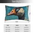 thumbnail image 2 of KLL Blue Watercolor Duck Pillow Covers Envelope Closure,Super Soft and Cozy Fuzzy Fleece Pillow Case Cover (No pillow core） 20"x30", 2 of 5