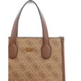 thumbnail image 3 of GUESS Women's Logo Mini Double Compartment Crossbody Tote Brown Size Regular, 3 of 3