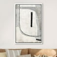 thumbnail image 3 of IDEA4WALL Framed Canvas Wall Art Grunge Retro Industrial Geometric Eye Abstract Digital Art Nordic Multicolor Boho Print Contemporary for Living Room, Bedroom, Office - White 16"x24", 3 of 5