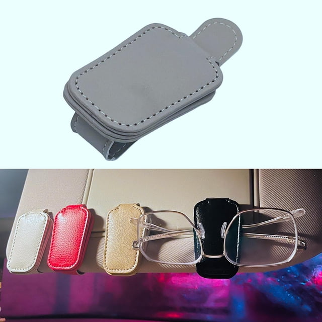 Clip para Gafas de Sol Colcomx Multifuncional Gris para Visera de Coche