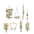 thumbnail image 3 of Juguetes y accesorios para pájaros Juego de 8 hamacas de madera para masticar juguetes para loros, loros, canarios, loros, guacamayos Zhivalor LN-0558, 3 of 4