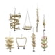 thumbnail image 3 of Juguetes y accesorios para pájaros Juego de 8 hamacas de madera para masticar juguetes para loros, loros, canarios, loros, guacamayos Zhivalor LN-0558, 3 of 4