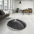 thumbnail image 4 of Ahgly Company Machine Washable Indoor Round Transitional Gunmetal Gray Area Rugs, 7' Round, 4 of 7