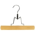 thumbnail image 1 of Colgador de ropa Whitmor, madera, grado A, pinza holgada, paquete de 5, 1 of 4