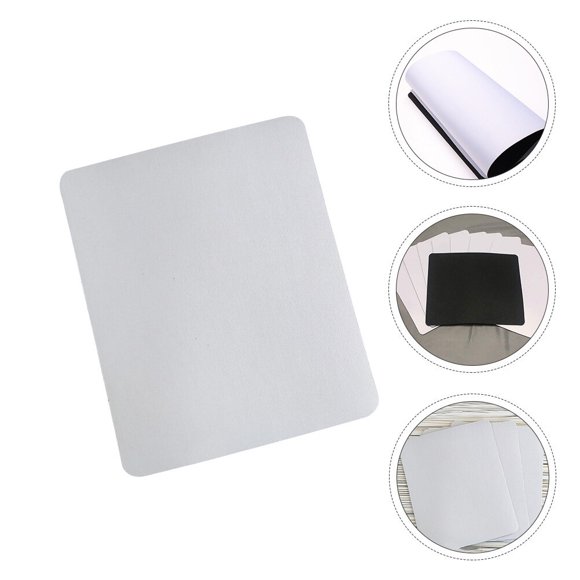 Mobutofu 8Pcs Mousepad Rubber White DIY Mouse and Keyboard Pad