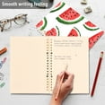 thumbnail image 4 of FORMRS 1-Subject Spiral Notebook 8" x 5" College Ruled 60 Refillable Sheet A5 Hard Cover, 2 Pack, Cute Watermelon, 4 of 7