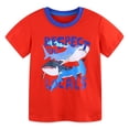 thumbnail image 5 of Gubotare Boys Shirts Graphic Tee Shirt Kids Toddler Kids Girls Boys Short Sleeve Basic Color Block T Shirt Casual Tees Shirt Tops Solid Color Sleeve Size 7-8 (Red,7-8 Years), 5 of 9