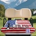 thumbnail image 3 of XYZCANDO American Flag Golf Cart Seat Cover with 4 Front Pockets - Universal Non-Slip Washable Terry Cloth Cover for 2-Seat Golf Carts, 3 of 8