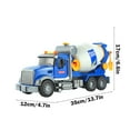 thumbnail image 4 of Blukids Cement Mixer Truck Toys for Boys Age 4-7, Construction Trucks with Lights and Sounds, Powered Push Car Construction Vehicle Toys Truck with Opening Doors Toy Gift for Boys Grils Kids(Blue), 4 of 7