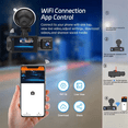 thumbnail image 4 of Cámara DVR para Coche, Wifi, 1080P, 3 Lentes, para Salpicadero, Grabadora de Vídeo de Vías, Videocámara para Salpicadero., 4 of 5