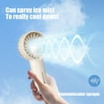 thumbnail image 2 of Specollect Clearance 1Pcs Portable Small Handheld Misting Fan, Mister With Water Tank Rechargeable USB Battery Operated Spray Water Personal Cooling Device Strong Wind for Camping, Travel, Outdoors, 2 of 5