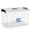 Clear, variant on Extra Large Plastic Storage Box, Heavy Duty Clothes and Toys Organizer with Handles, Home Bedroom Closet Storage Solution, 15L