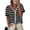 Black, variant on Women's Short Sleeve Sweater Spring Summer Crochet Knit Tops V Neck Striped Button Down Dressy Casual Blouses