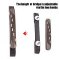 thumbnail image 4 of Adjustable Rosewood Bridge Repair Part Accessory for 6 String Jazz Guitar, 4 of 12