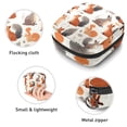 thumbnail image 3 of Squirrel Mini Makeup Bag Period Pouch Small Toiletry Bag for Men Travel Makeup Travel Bag Pouch - Velvet, Sponge, and Oxford Cloth Material - 4.7x6.6x6.6 in, 3 of 6