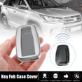 thumbnail image 2 of 1 Juego Coche Entrada Sin Llave Remoto Control Llavero Estuche Plateado Tono Unique Bargains carcasas de llaves automotrices, 2 of 7