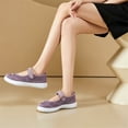 thumbnail image 5 of IEMIEMIEM Orthopedic Shoes for Women Arch Support Slip on Non Slip Work Shoes Lightweight Knitted Mesh Stretch House Shoes Soft 2026 New Orthopedic Shoes Purple 5.5 Wide, 5 of 5