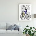 thumbnail image 3 of Trademark Fine Art 'Zebra On Bicycle' Canvas Art by Fab Funky, 3 of 3