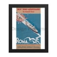 thumbnail image 2 of New York to the Mediterranean in Second Class by the Nagazione Generale Italiana, 1932. Framed Vintage Travel Poster, 2 of 11