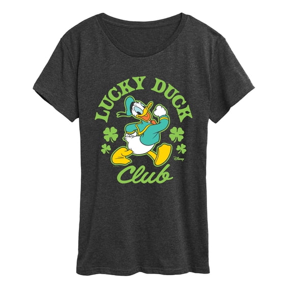Disney - Lucky Duck Club - Women's Short Sleeve Graphic T-Shirt