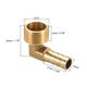thumbnail image 2 of Adaptador de conector de manguera de latón Uxcell, codo con espiga a macho, 2 of 5