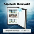 thumbnail image 2 of Whynter 2.1 cu ft Upright Freezer with Lock in Rose Gold,  Energy Star Rated, 2 of 11
