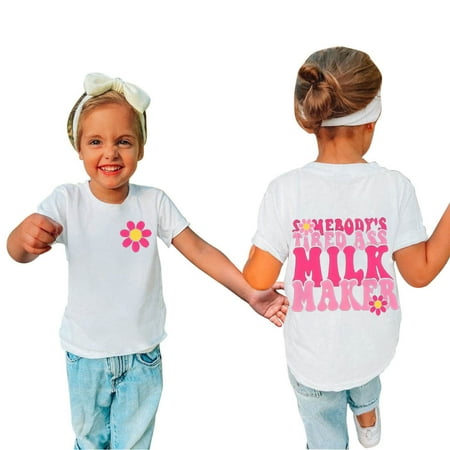 

Girls Shirts Deals Kid Toddler Summer Clothes Toddler Baby Boys Girl Comfortable Solid Color Print Short Sleeve Cotton T-shirt Toddler Girl Gifts Girls Tops Tees & Blouses Summer Savings Clearance
