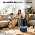thumbnail image 3 of ITdodo Humidifier for Room, 4.5L Top Fill for Home, 40H Runtime, Quiet, Auto Humidity Control, Cool Mist Air Humidifier for Bedroom, Plants, Essential Oil Diffuser, Easy Clean, 3 of 11