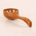 thumbnail image 6 of Soimiss Chocolate Wooden Rice Spoon Kitchen Tablespoon Scoop Natural Wood Large Capacity, 6 of 8