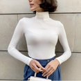 thumbnail image 3 of C.New S Suéter de mujer Cuello alto Nuevo Jersey de punto barato que combina con todo Jersey de mujer 2025 Suéteres casuales dulces Jersey de mujer Tops femeninos, 3 of 5