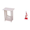 thumbnail image 1 of Mesita De Noche Con Estatua Abstracta De Resina De Fuego. Figura Moderna De Llama. Práctica Mesa Auxiliar Para Decoración De Hoteles, Cafeterías, Salones, Balcones Y Oficinas., 1 of 8
