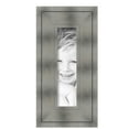 thumbnail image 2 of ArtToFrames 4" x 15" Platinum Ridge Brushed Slvr Picture Frame, 4x15 inch Silver Wood Poster Frame (WOM-5249),  Pack, 2 of 6