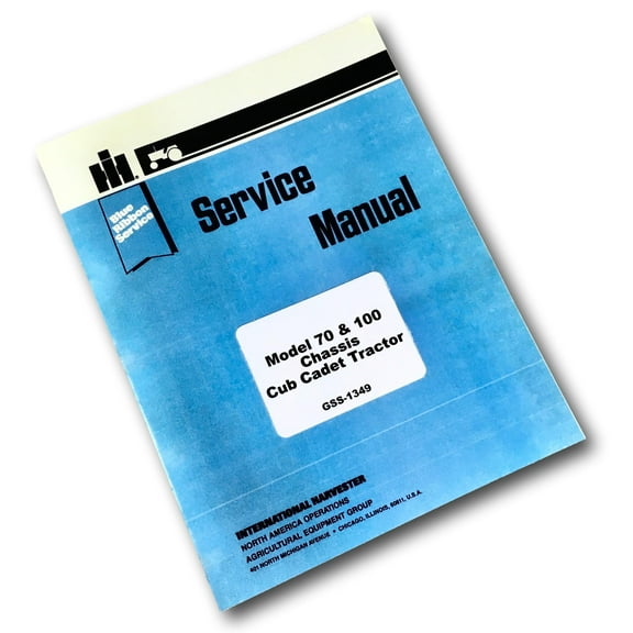 International Harvester Cub Cadet 70 100 Tractor Service Repair Manual