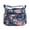 Floral Blue, variant on LQCrafK Floral Pattern Shoulder Bag for Women, Casual Multi-Pocket Crossbody Bag