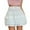 White, variant on Flutter Skirts for Women High Waist A Line Mini Skirt with Pleated Cascading Panel Design for Everyday Wear White M