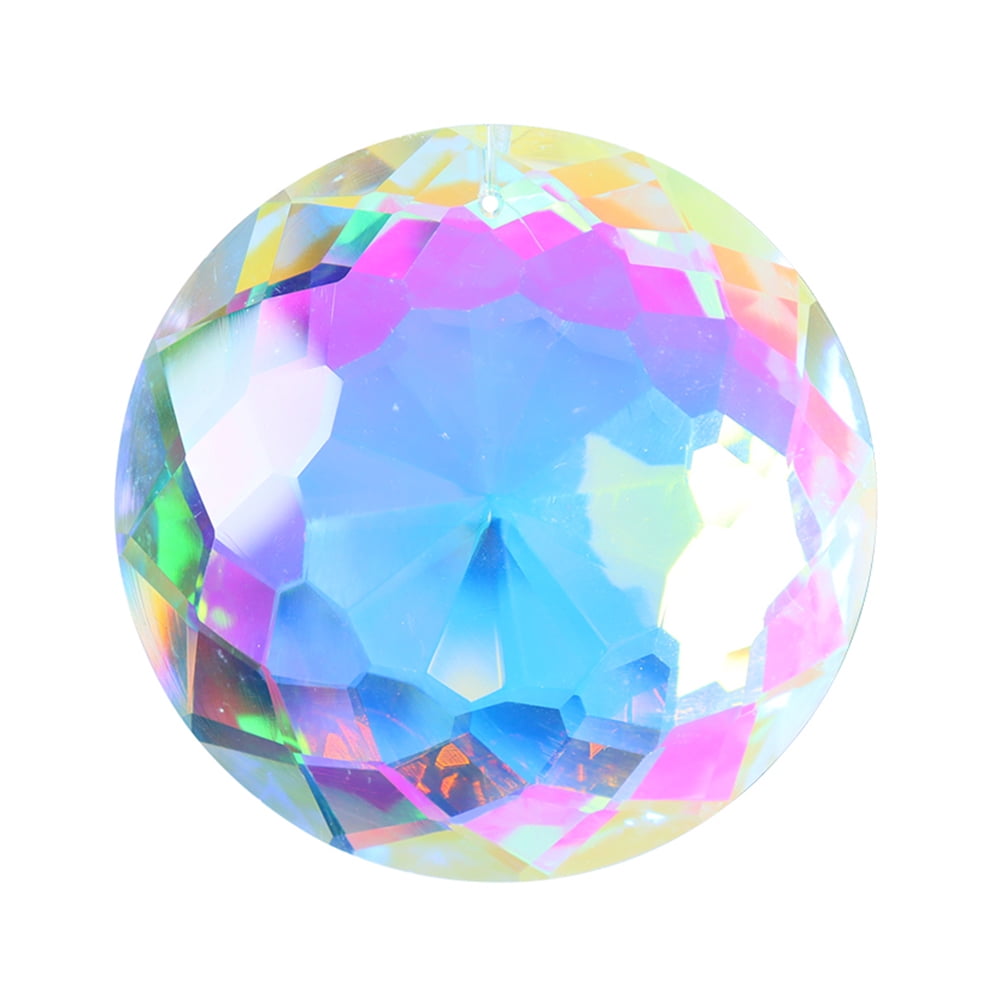 1 Pc Rainbow Suncatcher Cut Acrylic Ball Pendulum Lamp Prisms Pendants Drops 
