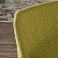 thumbnail image 5 of GDF Studio Navagio Mid Century Modern Fabric Upholstered Dining Chairs, Set of 2, Green and Light Walnut, 5 of 11