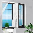 thumbnail image 2 of Zipper Screen Door Seal for Portable Air Conditioner and Tumble Dryer– Works with Every Mobile Air Conditioning-Air Exchange Guards with Zip and Adhesive Faster, 2 of 12