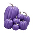 thumbnail image 4 of 7 calabazas artificiales de espuma para manualidades, accesorios para fotos, decoración de Halloween, calabazas decorativas de otoño para decoración Púrpura, 4 of 9